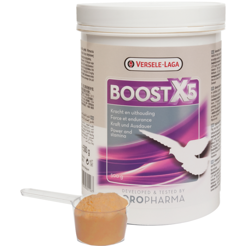 Oropharma Boost X5 500gr - Mélange énergétique, support des muscles en poudre - pigeons 460116 Versele-Laga 21,45 € Ornibird