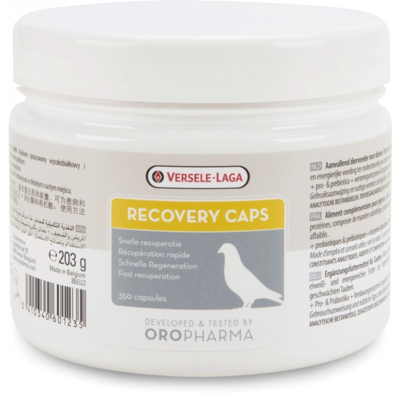 Oropharma Recovery Caps 350 capsules - Capsules de récupération - pigeons Oropharma Recovery Caps 350 capsules - Capsules de récupération - pigeons