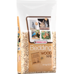 Versele-Laga Wood Bedding n° 8 - 20l 5kg - Fond hygiénique de rognures de hêtre broyées à 7,85 € - Versele-Laga - 412533 - Ve...