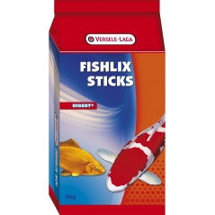 Fishlix Sticks Multi Colour 5kg - Sticks colorés pour poissons d'étang - aliment flottant 450001 Versele-Laga 31,45 € Ornibird