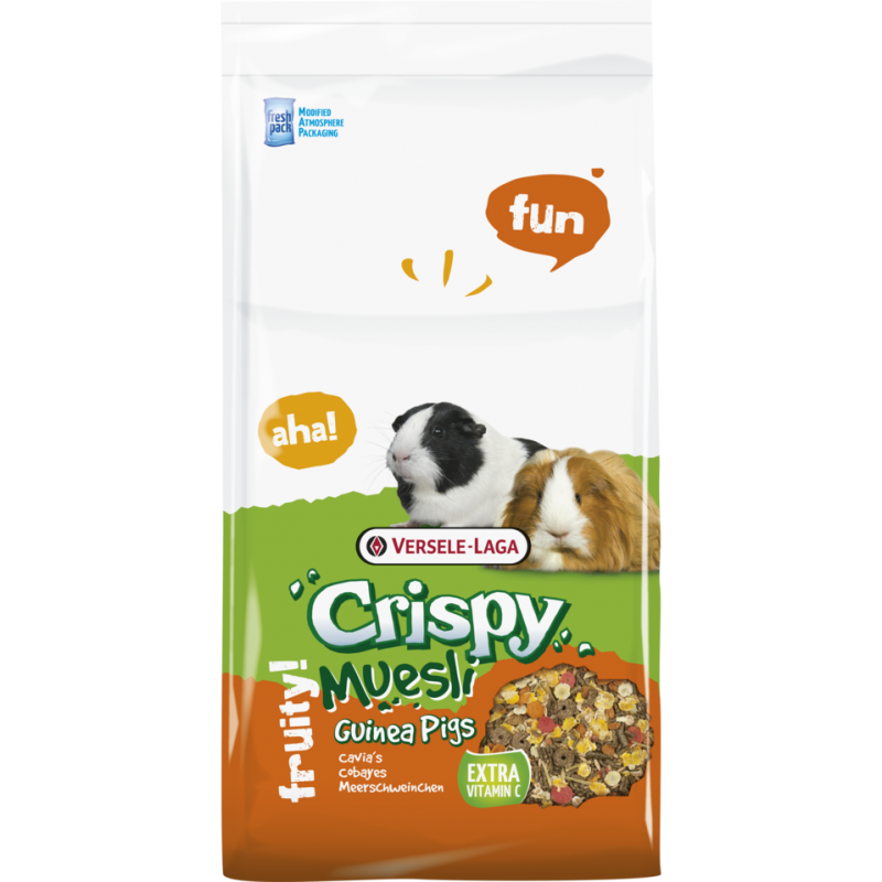 Crispy Muesli Guinea Pigs 400gr - Mélange de qualité, riche en fibres, pour cobayes Crispy Muesli Guinea Pigs 400gr - Mélange de qualité, riche en fibres, pour cobayes