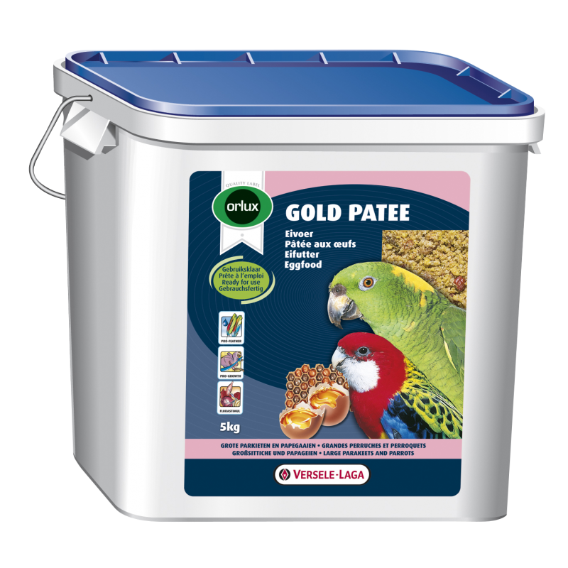 Orlux Gold Patee Grandes Perruches & Perroquets 5kg - Pâtée aux oeufs - grandes perruches, perroquets, cacatoès, aras 424081 ...