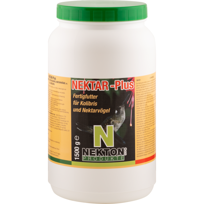 Nekton-Nektar-Plus 1,5kg - Aliment complet pour oiseaux nectarivores et colibris - Nekton