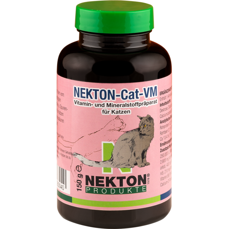 Nekton-Cat-VM supplément de vitamines et minéraux pour chats 150gr - Nekton 283150 Nekton 24,50 € Ornibird