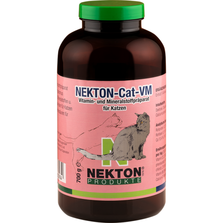 Nekton-Cat-VM 700gr - Supplément de vitamines et minéraux pour chats - Nekton à 74,95 € - Nekton - 283750 - Chat, hygiène et ...