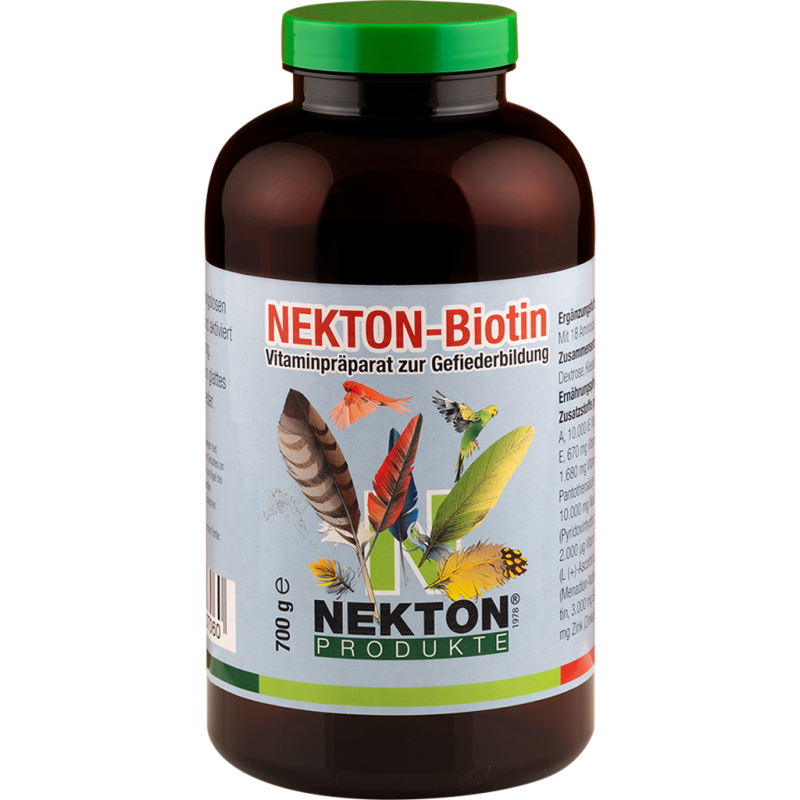 Nekton-Biotin 700gr - Préparation à base de vitamines pour la pousse des plumes - Nekton 207750 Nekton 69,95 € Ornibird Nekton-Biotin 700gr - Préparation à base de vitamines pour la pousse des plumes - Nekton 207750 Nekton 69,95 € Ornibird
