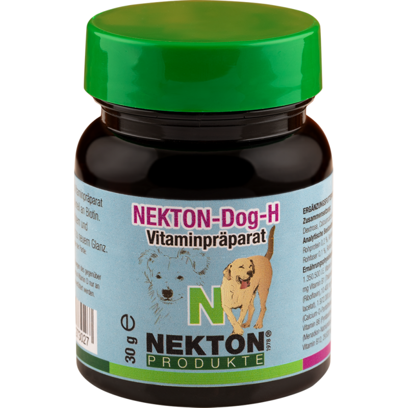 Nekton-Dog-H 30gr - Supplément De Vitamines Pour Le Pelage Et La Peau - Nekton 273035 Nekton 7,50 € Ornibird