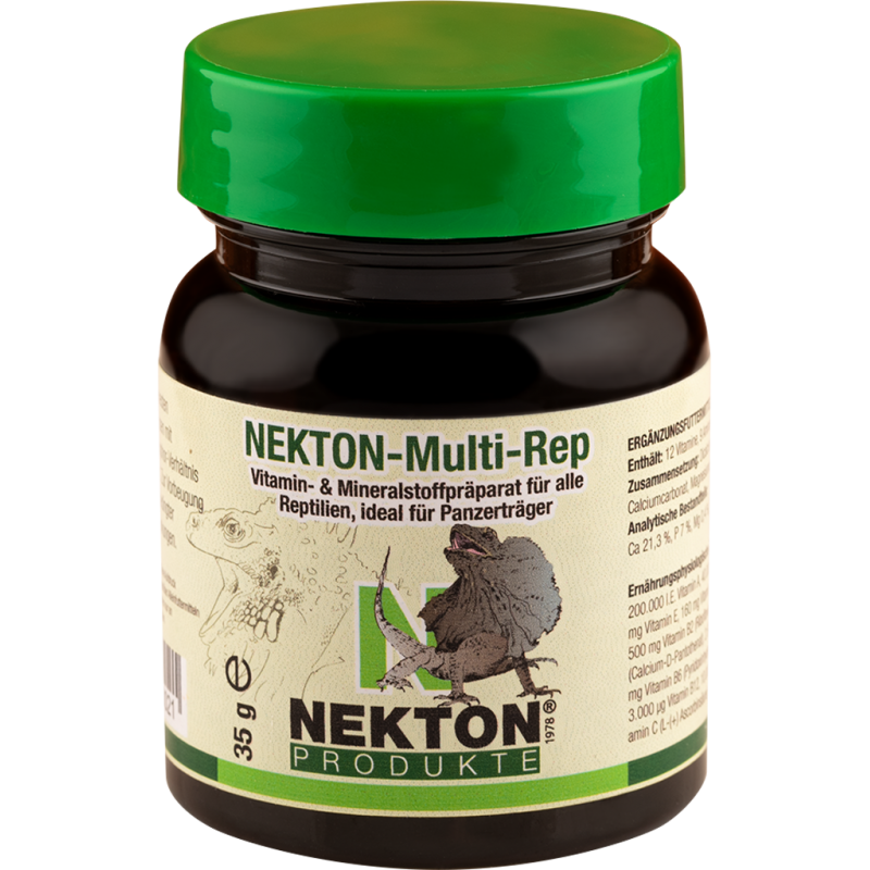 Nekton-Multi-Rep 35gr - Préparation à base de vitamines et de minéraux pour tous les reptiles - Nekton Nekton-Multi-Rep 35gr - Préparation à base de vitamines et de minéraux pour tous les reptiles - Nekton