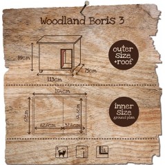Woodland Niche pour chien Boris Classic 113x75x89cm - Duvo+ - 365,00 € - Duvo + - 5413382700508 - Ornibird SRL