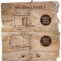 Woodland Niche pour chien Boris Classic 142x93x97cm - Duvo+ - 449,00 € - Duvo + - 5413382700607 - Ornibird SRL