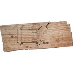 Woodland Niche pour chien Balto Classic 85x58x58cm - Duvo+ - 195,00 € - Duvo + - 5413382026530 - Ornibird SRL