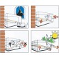 Piege à Souris trip trap en plastique Beige 22x6x9cm - Duvo+ Piege à Souris trip trap en plastique Beige 22x6x9cm - Duvo+
