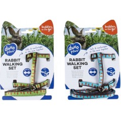 Set de promenade Carrot Vert ou Bleu 25-45cm/10mm - 120cm/10mm - Duvo+ - 16,95 € - Duvo + - 5414365336622 - Ornibird SRL