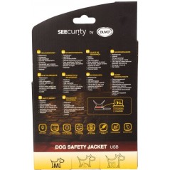 Gilet de Sécurité fluo flash USB Noir Medium - Duvo+ - 22,50 € - Duvo + - 5414365315399 - Ornibird SRL