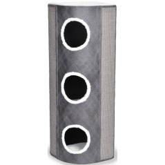Grattoir Berta Gris/Blanc L-42x42x120cm - Duvo+ - 285,00 € - Duvo + - 5414365365677 - Ornibird SRL