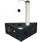 Grattoir Felix Anthracite 46x46x68cm - Duvo+