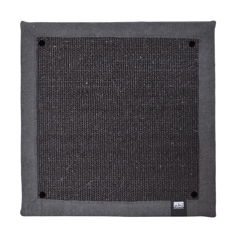 Tapis Griffoir Carré Krappa Noir 38x38x1,5cm - Duvo+