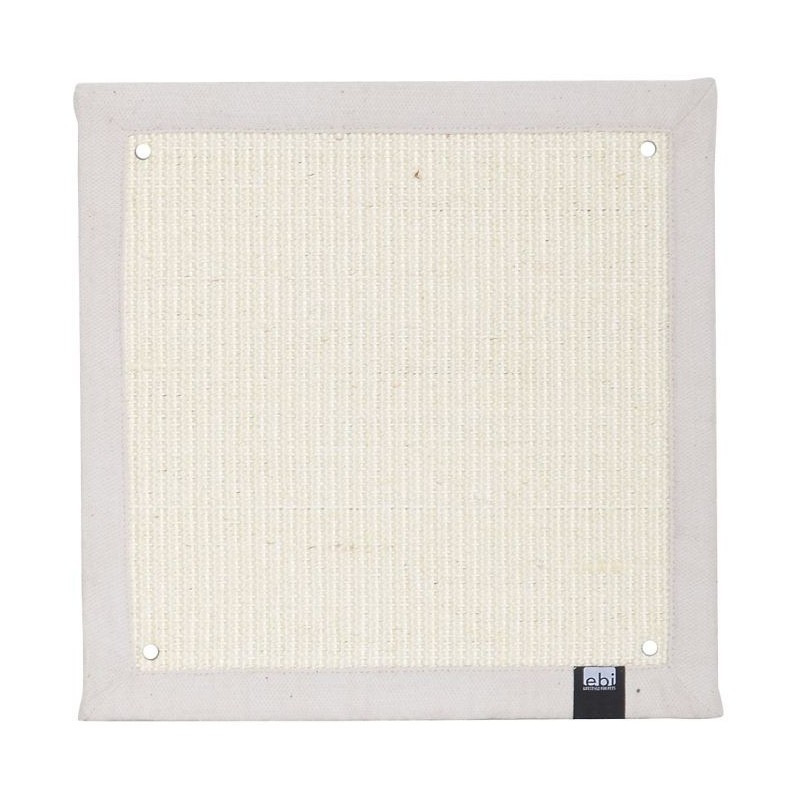 Tapis Griffoir Carré Krappa Blanc 38x38x1,5cm - Duvo+
