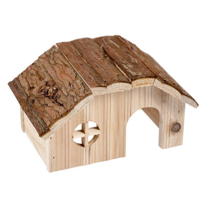 Lodge en Bois avec Toit en écorce 21x13x12cm - Duvo+ Lodge en Bois avec Toit en écorce 21x13x12cm - Duvo+