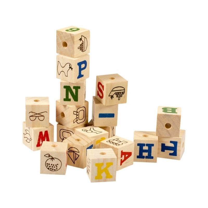 Smart cubes en bois L-18pièces - Duvo+ Smart cubes en bois L-18pièces - Duvo+
