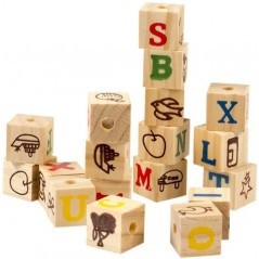 Smart cubes en bois L-18pièces - Duvo+ - 8,95 € - Duvo + - 5414365252755 - Ornibird SRL