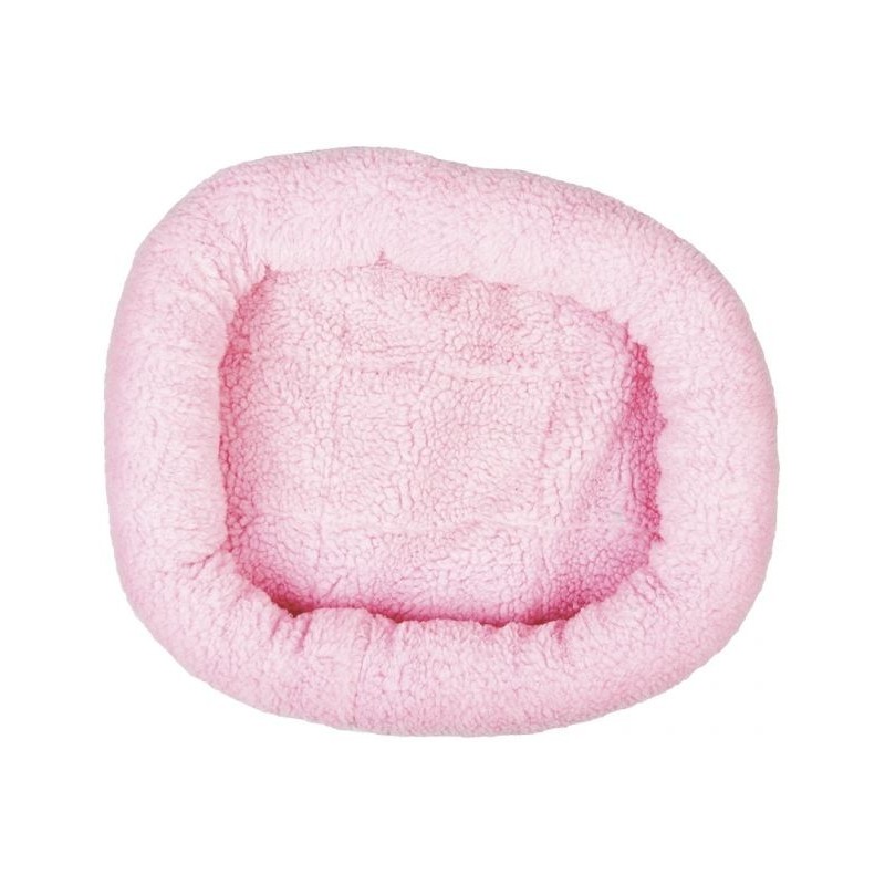Panier oval en peau de mouton Rose 40x45cm - Duvo+ Panier oval en peau de mouton Rose 40x45cm - Duvo+