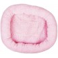 Panier oval en peau de mouton Rose 40x45cm - Duvo+ Panier oval en peau de mouton Rose 40x45cm - Duvo+