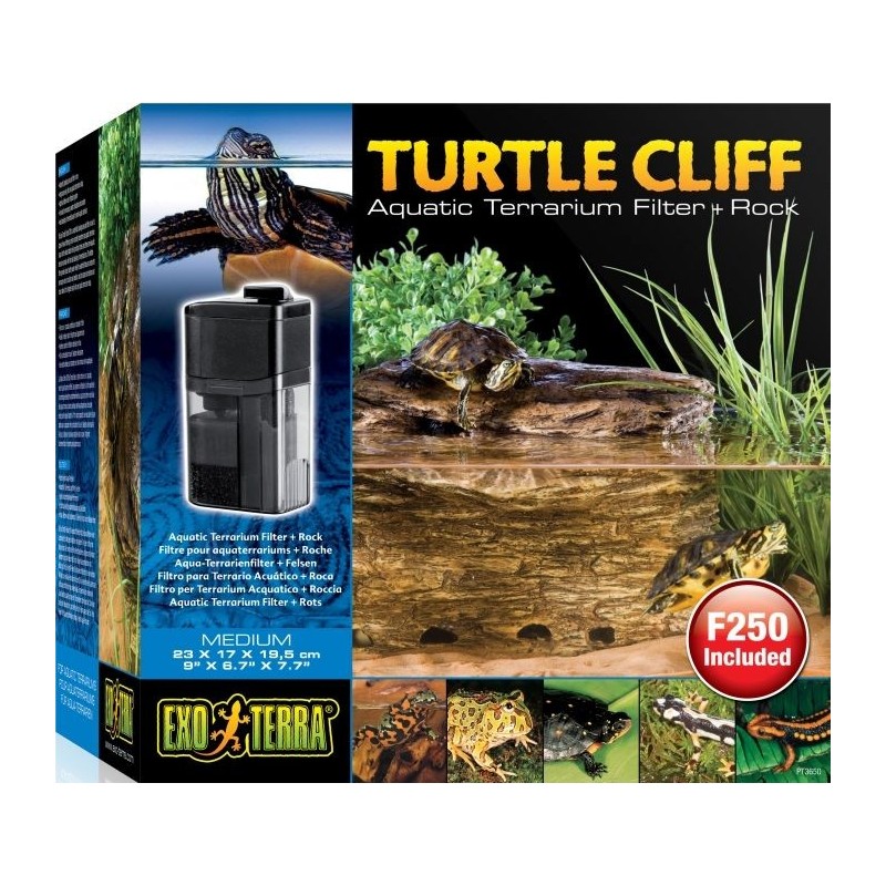 Exo Turtle Cliff Filtre pour aquaterrarium + roche M-23x17x19,5cm - Exo Terra 33/PT3650 Exo Terra 115,95 € Ornibird