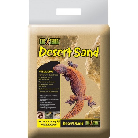 Sable desert Jaune 4,5kg - Exo Terra à 15,95 € - Exo Terra - 33/PT3103 - Substrats