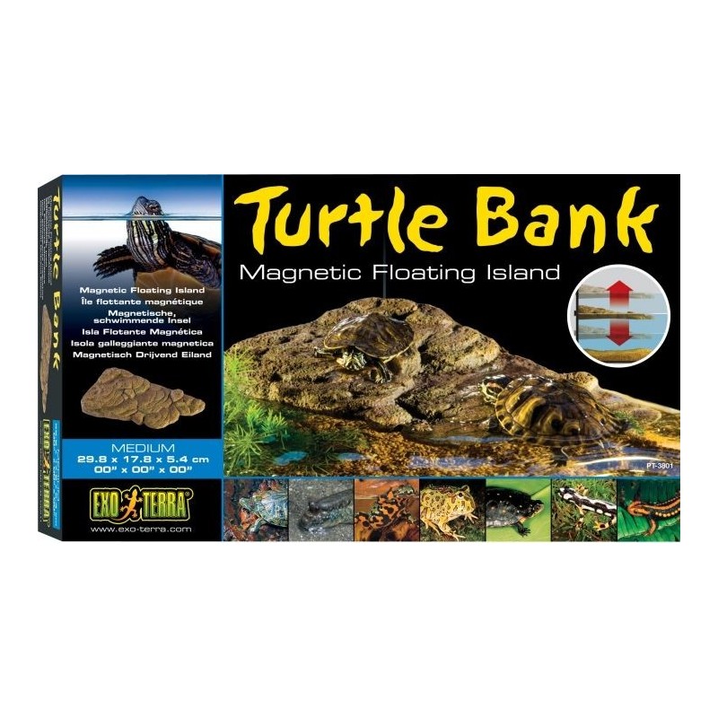 Exo Turtle Bank île flottante magnétique M-29,8x17,8x5,4cm - Exo Terra 33/PT3801 Exo Terra 43,15 € Ornibird
