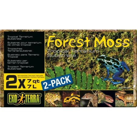 Exo Forest Moss 2x500gr/7L - Exo Terra à 10,25 € - Exo Terra - 33/PT3095 - Plantes artificielles
