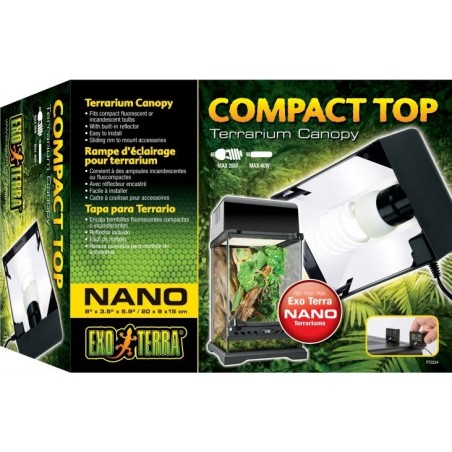 Exo Compact Top rampe éclairage Nano 20cm - Exo Terra à 34,45 € - Exo Terra - 33/PT2224 - Lampes
