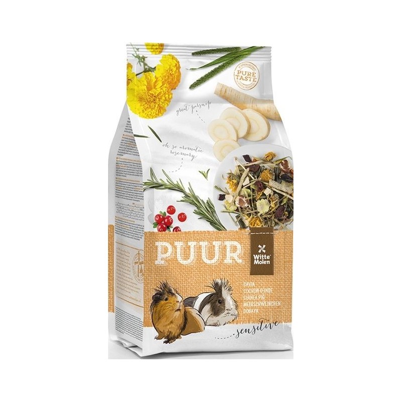 Puur Cochon d'Inde Sensitive 800gr - Witte Molen