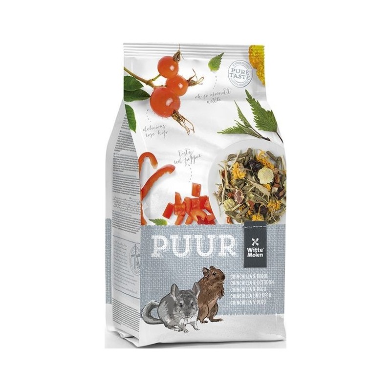 Puur Chinchilla et Octodon 500gr - Witte Molen Puur Chinchilla et Octodon 500gr - Witte Molen