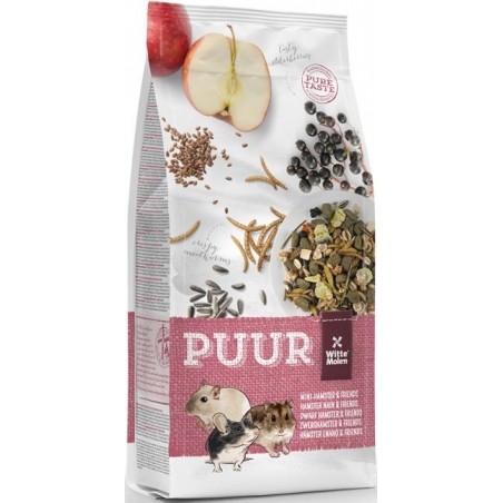 Puur Hamster Nain et Friends 400gr - Witte Molen à 3,75 € - Witte Molen - 654821 - Alimentation principale