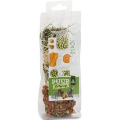 Puur Pauze Barre de foin carotte & pois 70gr - Witte Molen - 4,40 € - Witte Molen - 8711304671613 - Ornibird SRL