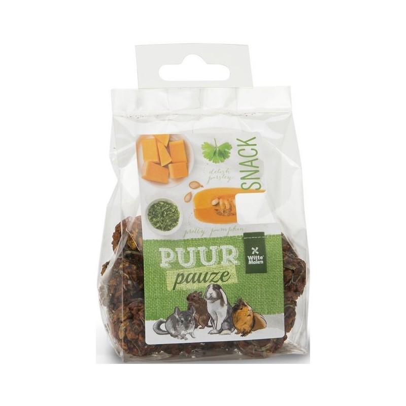 Puur Pauze Balle de légumes potiron & persil 100gr - Witte Molen Puur Pauze Balle de légumes potiron & persil 100gr - Witte Molen