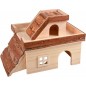 Hacienda en bois rongeurs 34x24x22cm - Duvo+ Hacienda en bois rongeurs 34x24x22cm - Duvo+