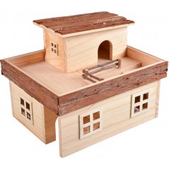 Maison en bois rongeurs 31x25x24cm - Duvo+ à 25,45 € - Duvo + - 12698 - Maisons