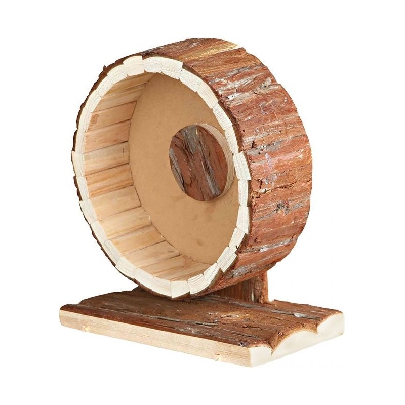 Roue d'activité en écorce de bois 20x12x22,5cm - Duvo+ Roue d'activité en écorce de bois 20x12x22,5cm - Duvo+