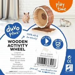 Roue d'activité en écorce de bois 20x12x22,5cm - Duvo+ - 19,95 € - Duvo + - 5414365365028 - Ornibird SRL