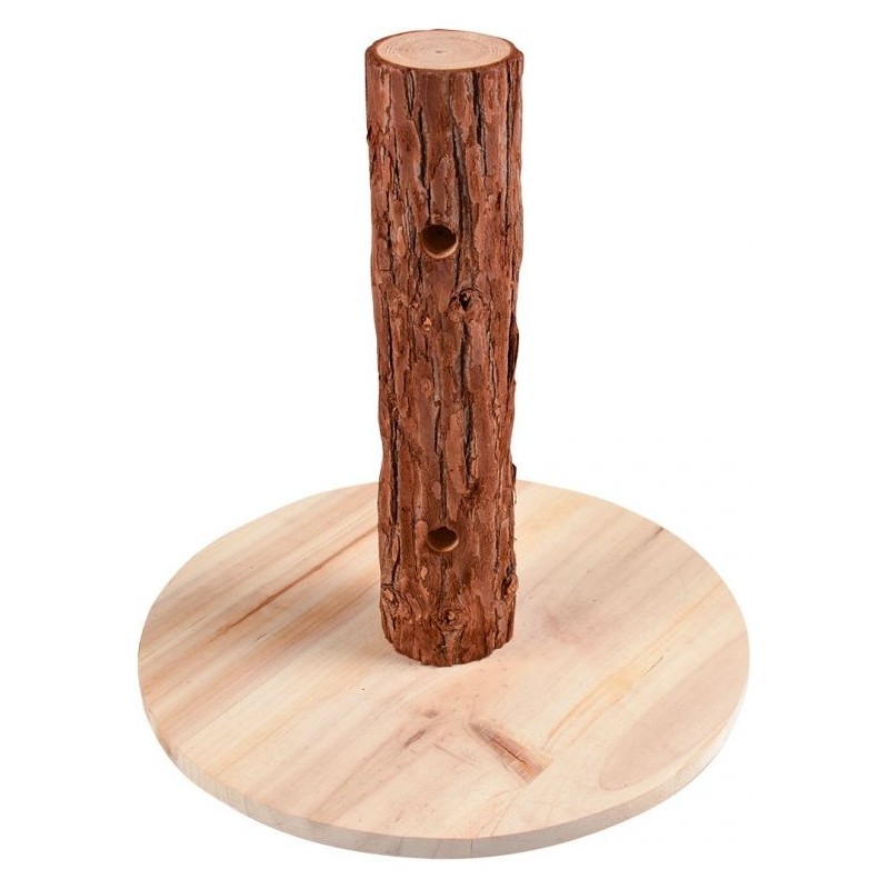 Tronc d'arbre pour friandises en bois 30x30x30cm - Duvo+ Tronc d'arbre pour friandises en bois 30x30x30cm - Duvo+