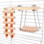 Plaine de jeux d'escalade et balançoire en bois 20x27x17cm - Duvo+ Plaine de jeux d'escalade et balançoire en bois 20x27x17cm - Duvo+