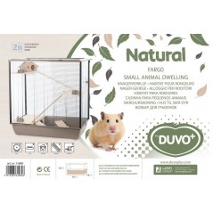 Cage Natural Fargo Moka 78x48x80cm - Duvo+ - 179,00 € - Duvo + - 5414365329693 - Ornibird SRL