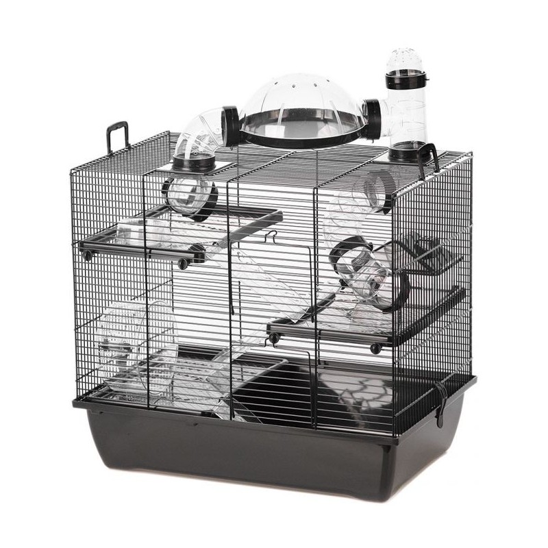 Cage Black Rufus Noir 50x33x44,5cm - Duvo+ Cage Black Rufus Noir 50x33x44,5cm - Duvo+