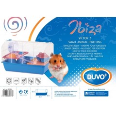 Cage Ibiza Diego 2 Bleu 50x33x33cm - Duvo+ - 79,95 € - Duvo + - 5414365329778 - Ornibird SRL