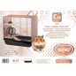 Cage Copper Lex Noir/Cuivre 58x38x55,5cm - Duvo+ Cage Copper Lex Noir/Cuivre 58x38x55,5cm - Duvo+