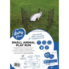 Parc pour rongeurs Noir 116x60x58cm - Duvo+ - 56,95 € - Duvo + - 5414365355807 - Ornibird SRL