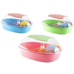 Cage Cleo couleurs mélangées 52x38x24cm - Duvo+ - 48,95 € - Duvo + - 5414365217402 - Ornibird SRL