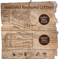 WoodLand Clapier Redmond Classic 104x52x97cm - Duvo+ 603/013 Duvo + 244,90 € Ornibird